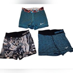 3 Nike Dri Fit Training Shorts Size Extra Small / Small